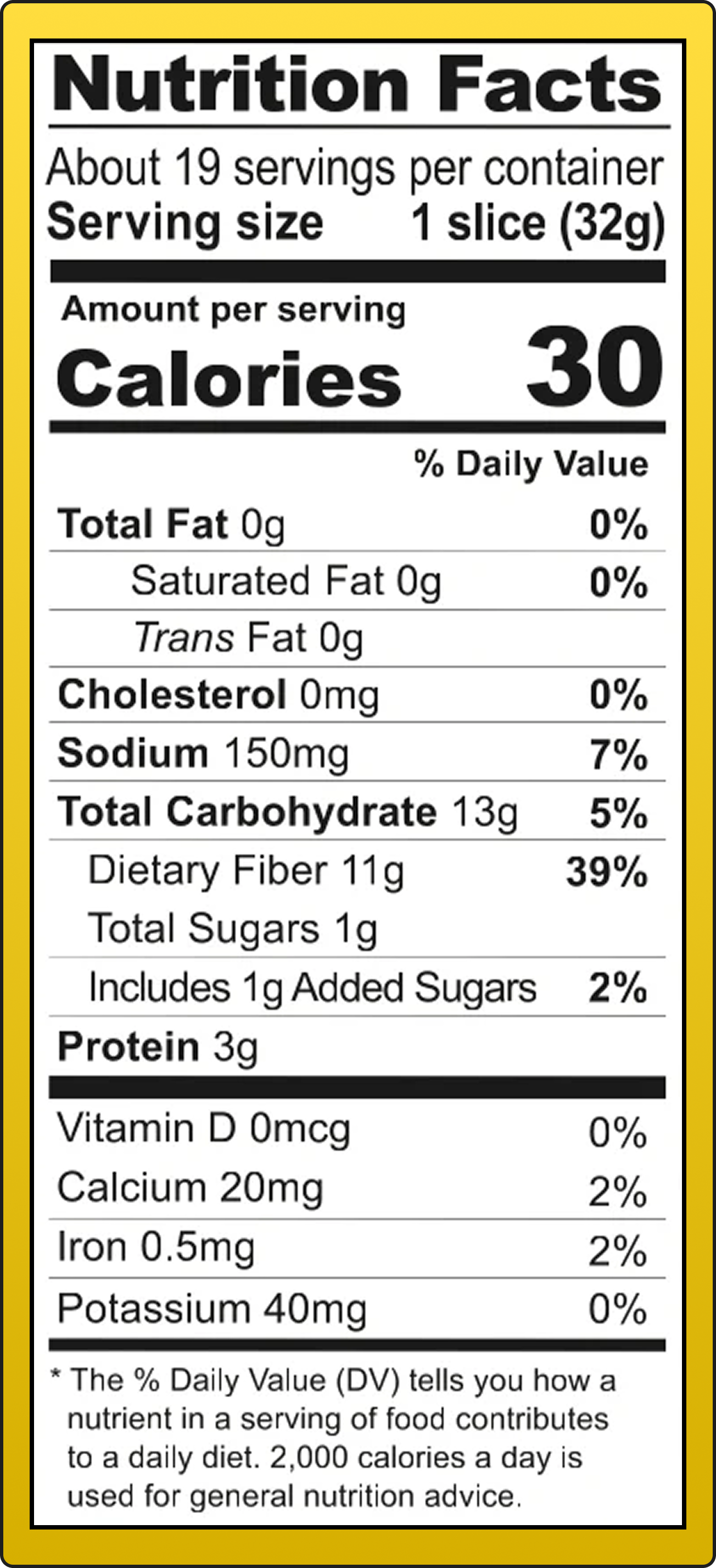 30 Calorie Artisan Bread